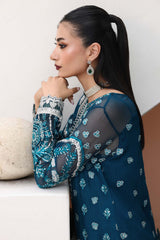 Saiyara By Imrozia Serene Unstitched 3 Piece Luxury Formals Suit-I-232 AZURA