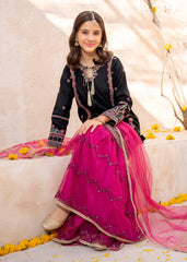 Meethi Eid By Modest Rawsilk Embroidered 3 Pc Gharara