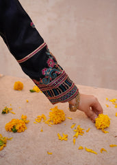 Meethi Eid By Modest Rawsilk Embroidered 3 Pc Gharara