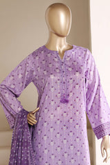 Sada Bahar Stitched 3 Piece Printed Lawn Vol-05 Suit-PR- 87A LILAC