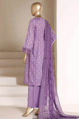 Sada Bahar Stitched 3 Piece Printed Lawn Vol-05 Suit-PR- 87A LILAC