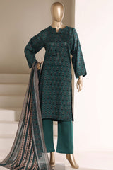 Sada Bahar Stitched 3 Piece Printed Lawn Vol-05 Suit-PR- 91B T.BLUE