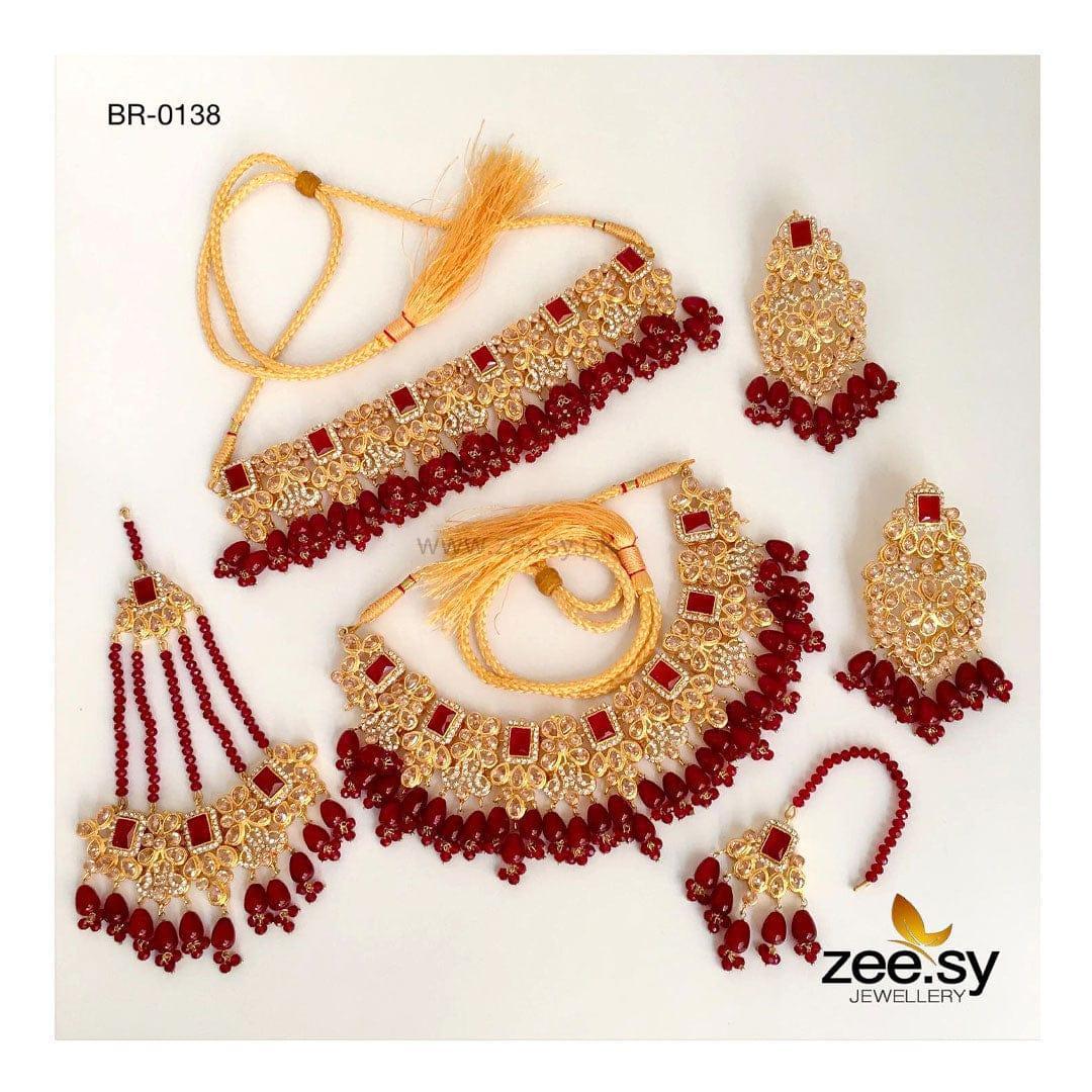 Iris Bridal-0138 Red - Zeesy Jewellery