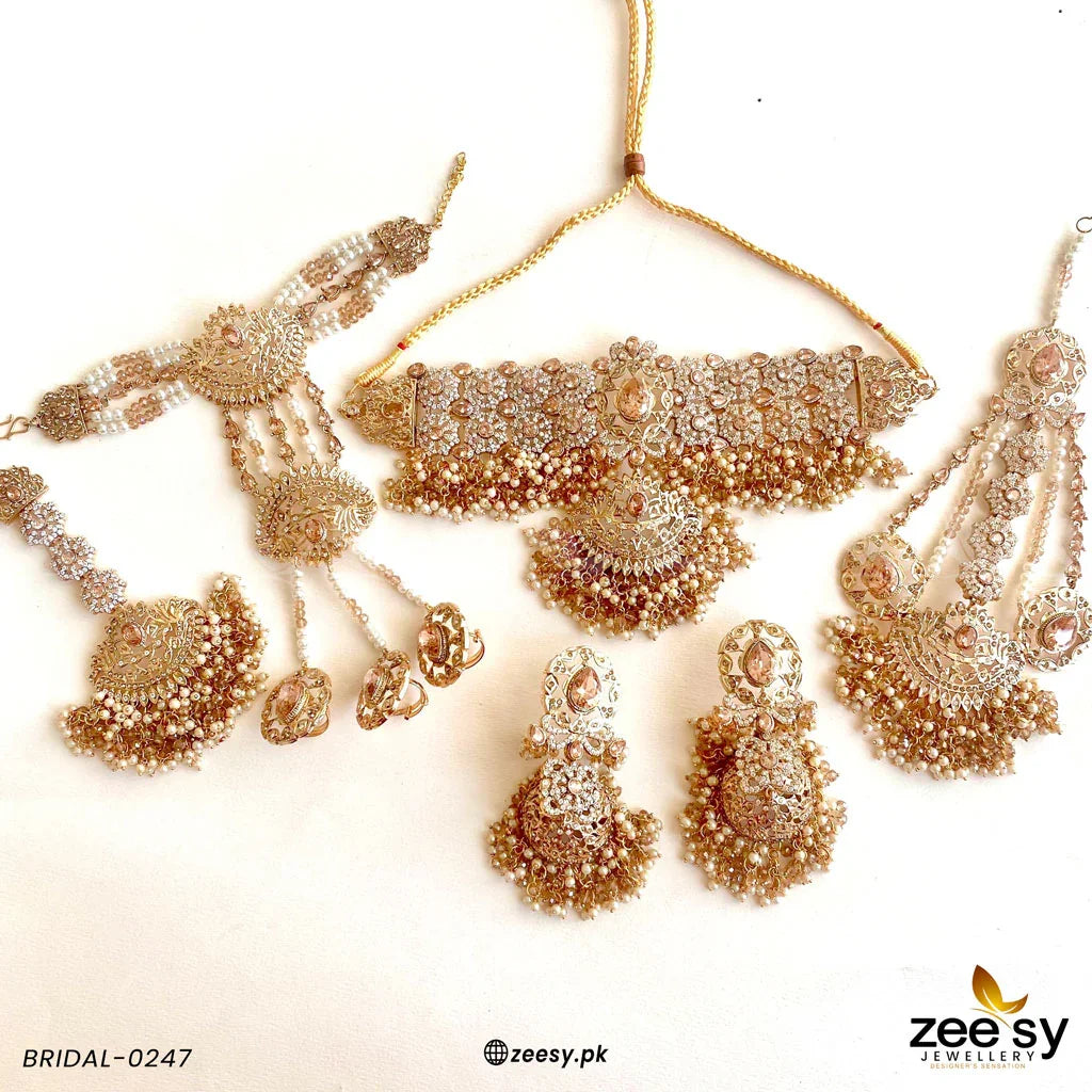BRIDAL-0247 Champagne - Zeesy Jewellery