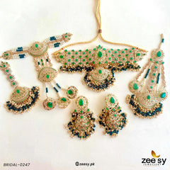 BRIDAL-0247 Emerald Green - Zeesy Jewellery