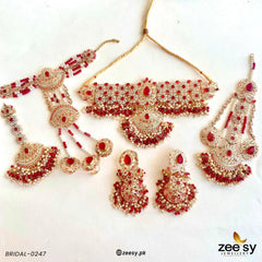 BRIDAL-0247 Red & Mahroon - Zeesy Jewellery