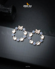 Butterfly Bush Earrings Blue - Zeesy Jewellery