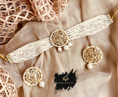 Made For Her-Serene Shine Choker Set - KMW1044