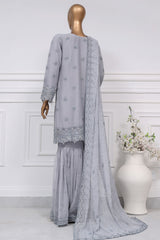 Afsany by Sada Bahar Stitched 3 Piece Luxury Chiffon Vol-12 Suit-CR-26-Sky