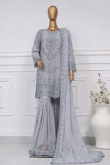 Afsany by Sada Bahar Stitched 3 Piece Luxury Chiffon Vol-12 Suit-CR-26-Sky