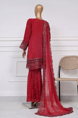 Afsany by Sada Bahar Stitched 3 Piece Luxury Chiffon Vol-12 Suit-CR-28-Maroon