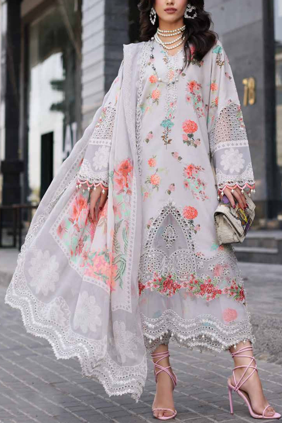 Rang-e-Bahar By Charizma Unstitched 3 Piece Spring Summer Emb Lawn Vol-02 Collection'2024-CRB4-11