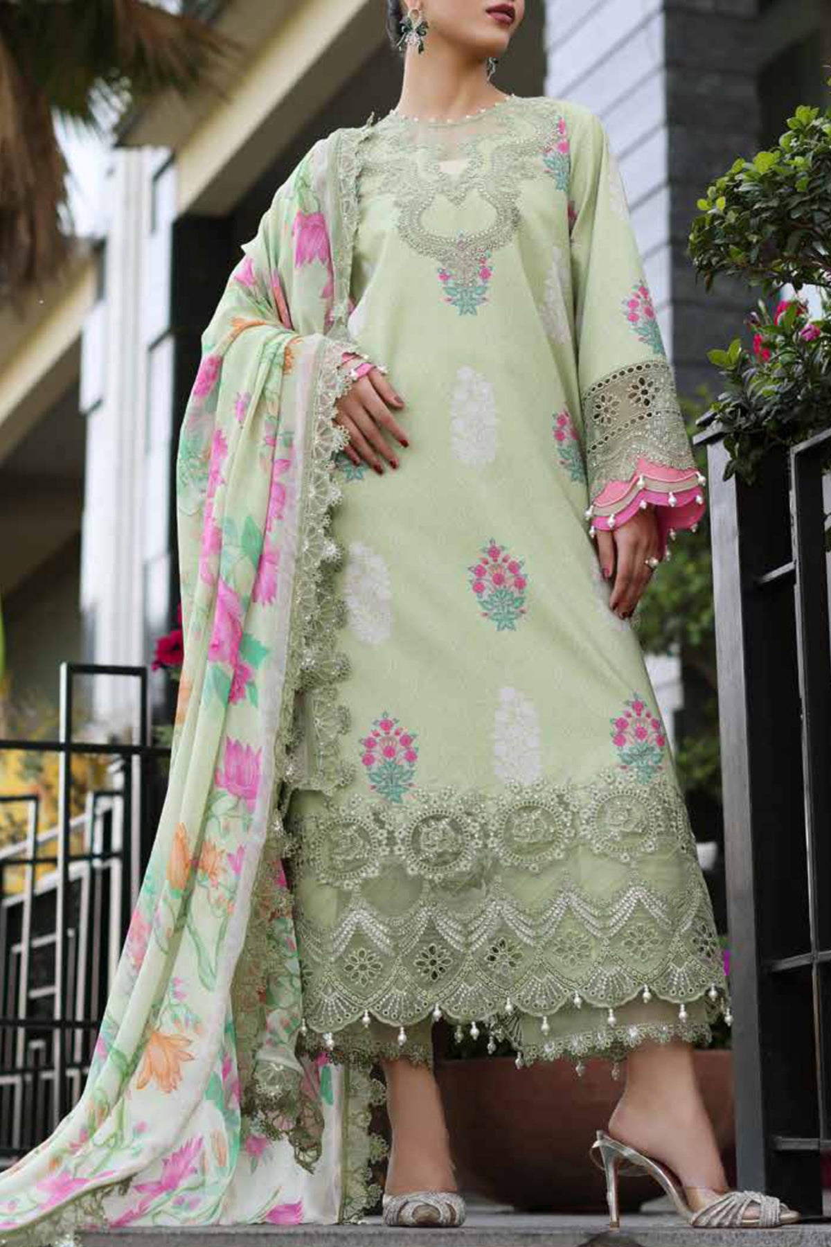 Rang-e-Bahar By Charizma Unstitched 3 Piece Spring Summer Emb Lawn Vol-02 Collection'2024-CRB4-12