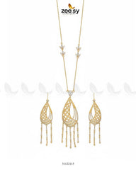 Cascade Dangle Necklace Set - Zeesy Jewellery