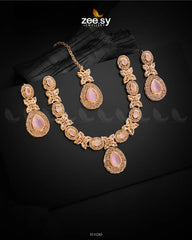 Cassin's Necklace Set Pink - Zeesy Jewellery