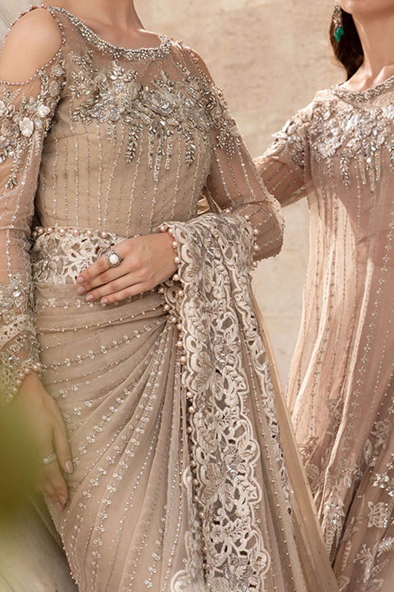 Mbroidered By Maria B Unstitched 3 Piece Luxury Formals Eid Edition Collection'2024-BD-2801