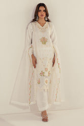 Kesariya By Guzel Stitched 3 Piece Festive Formals Suit-D-01