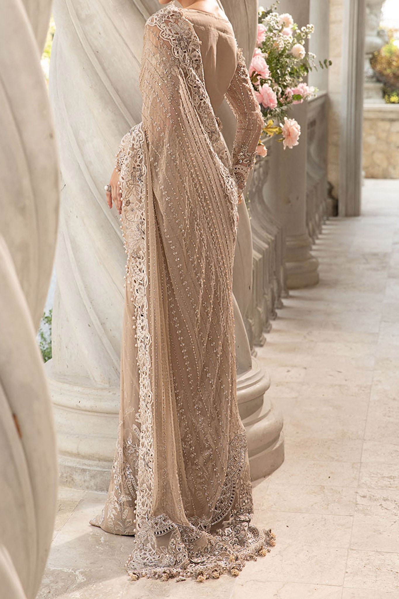 Mbroidered By Maria B Unstitched 3 Piece Luxury Formals Eid Edition Collection'2024-BD-2801
