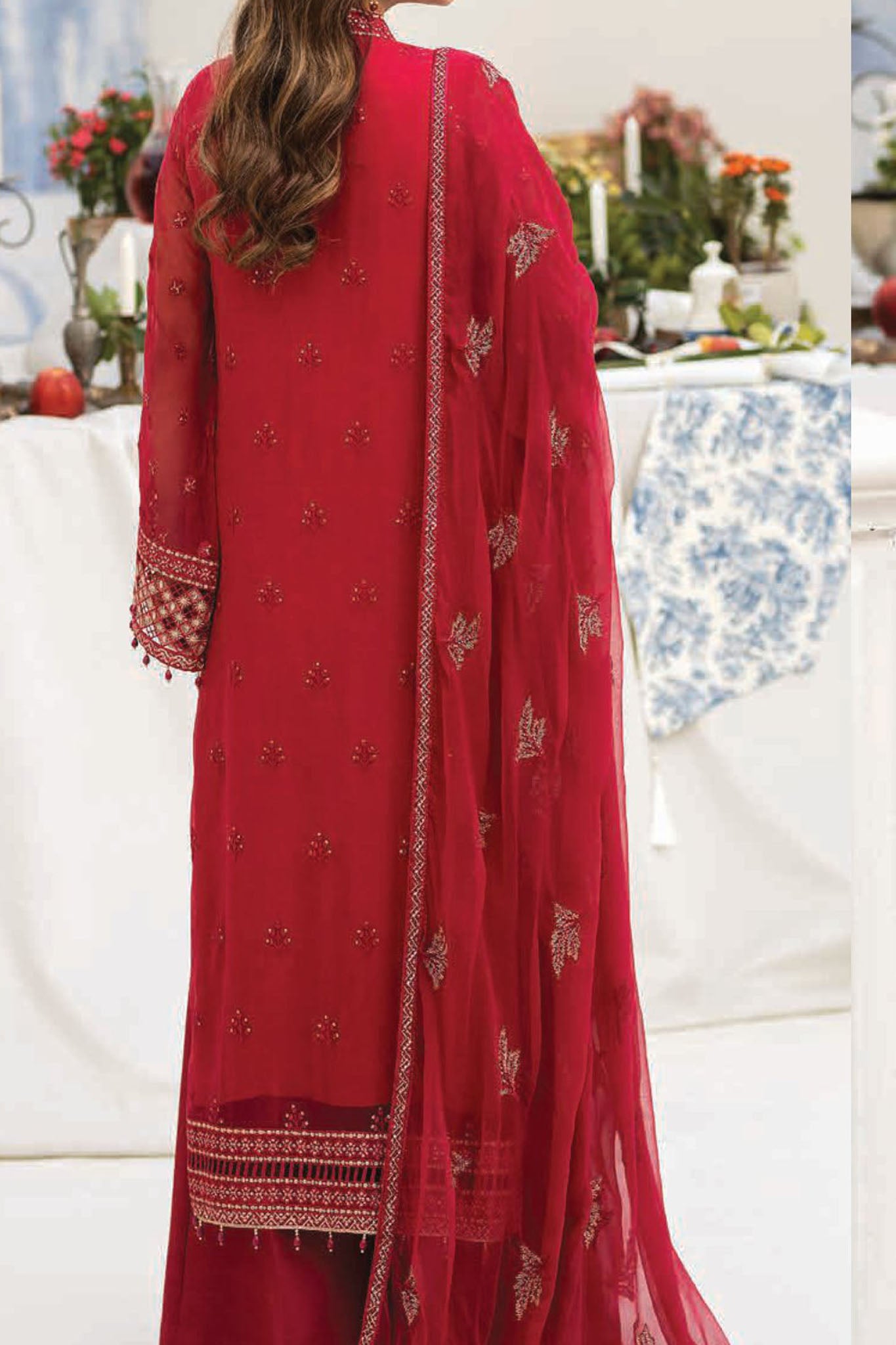 Aaraish By Lavish Premium Unstitched 3 Piece Luxury Formals Collection'2024-D-02-Gulaab