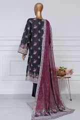 Sada Bahar Stitched 3 Piece Printed Lawn Vol-02 Suit-PR-9515-Black