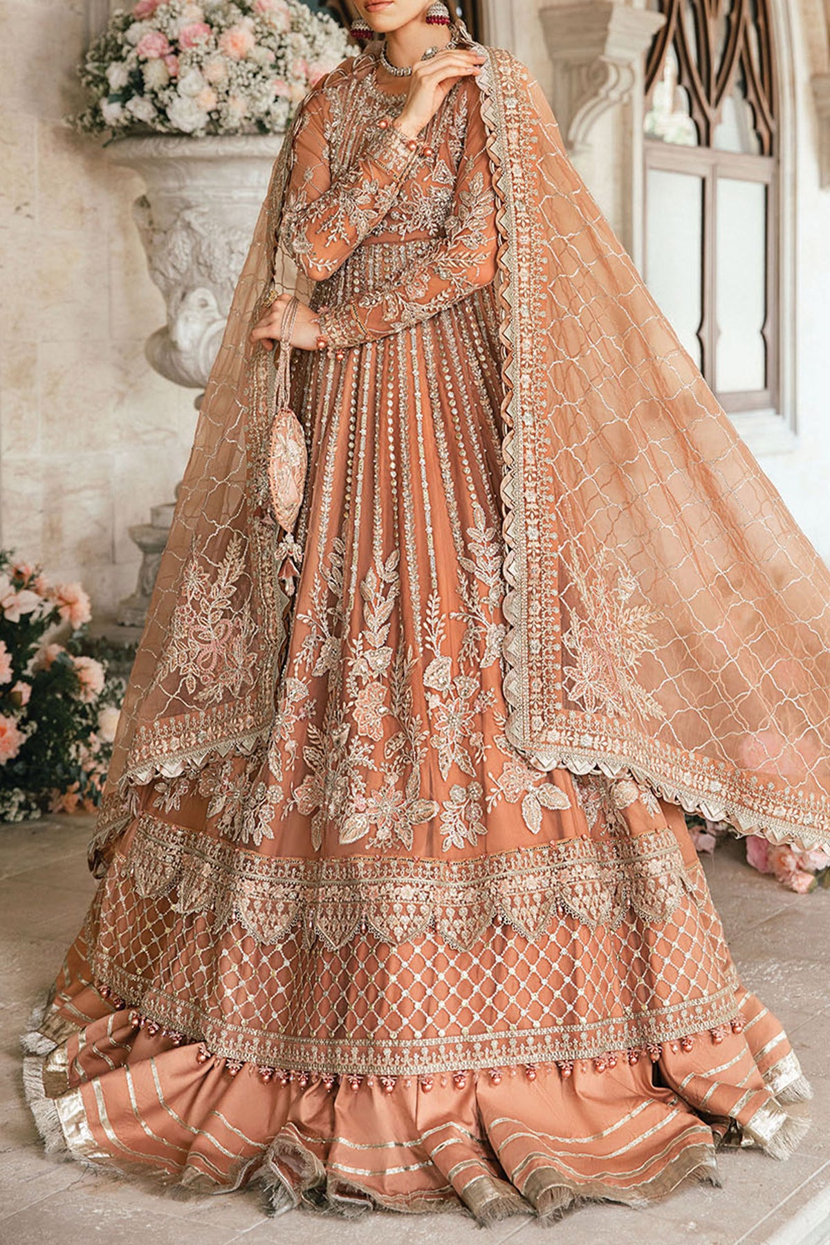 Mbroidered By Maria B Unstitched 3 Piece Luxury Formals Eid Edition Collection'2024-BD-2804