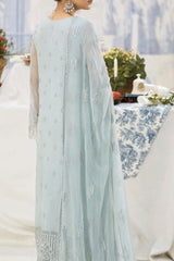 Aaraish By Lavish Premium Unstitched 3 Piece Luxury Formals Collection'2024-D-05-Ice Blue