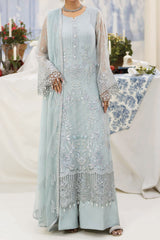 Aaraish By Lavish Premium Unstitched 3 Piece Luxury Formals Collection'2024-D-05-Ice Blue