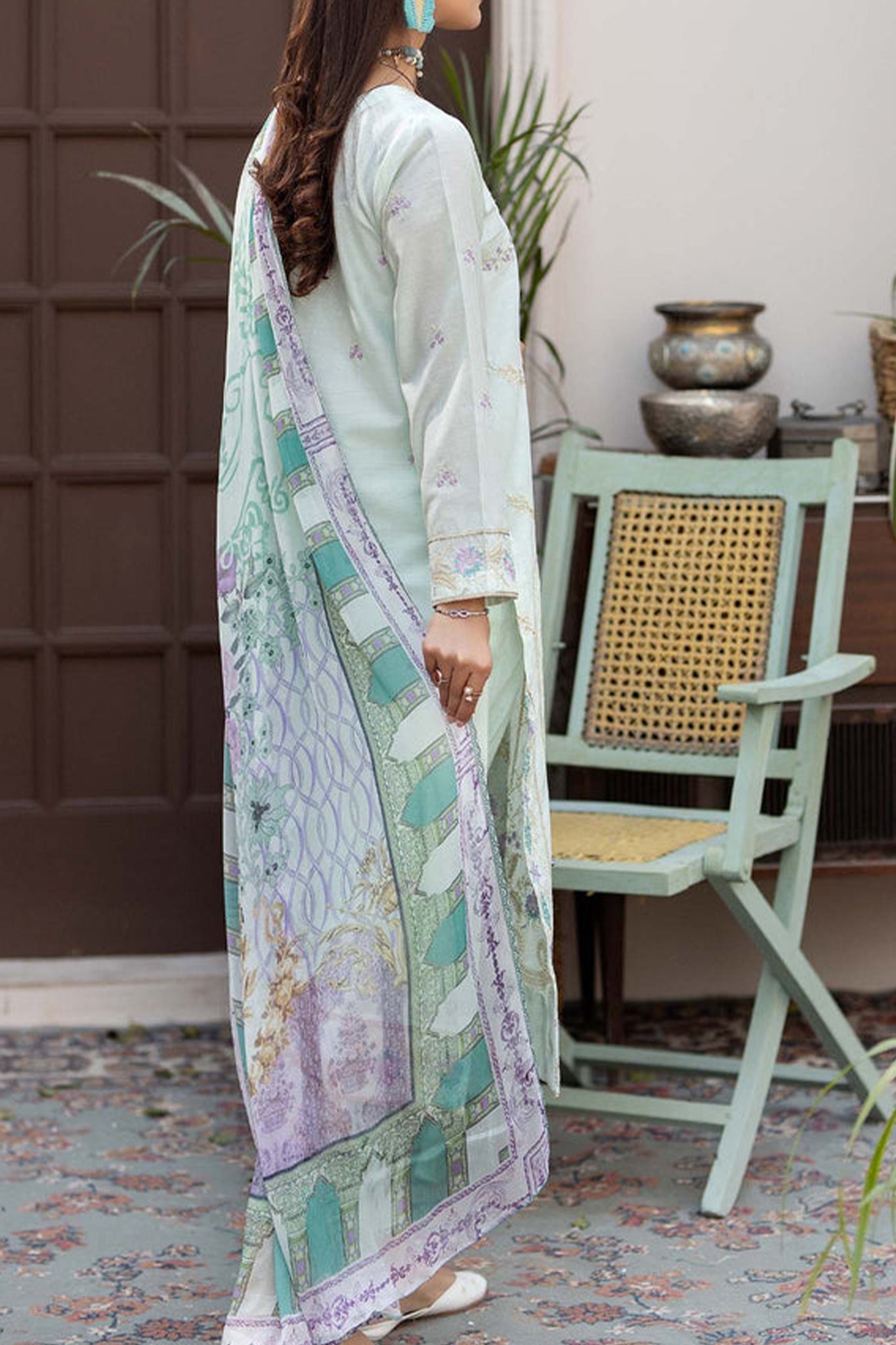 Adan's Libas Lawn By Zia Unstitched 3 Piece Emb Lawn Collection'2024-D-06