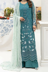 Aaraish By Lavish Premium Unstitched 3 Piece Luxury Formals Collection'2024-D-07-Sea Green