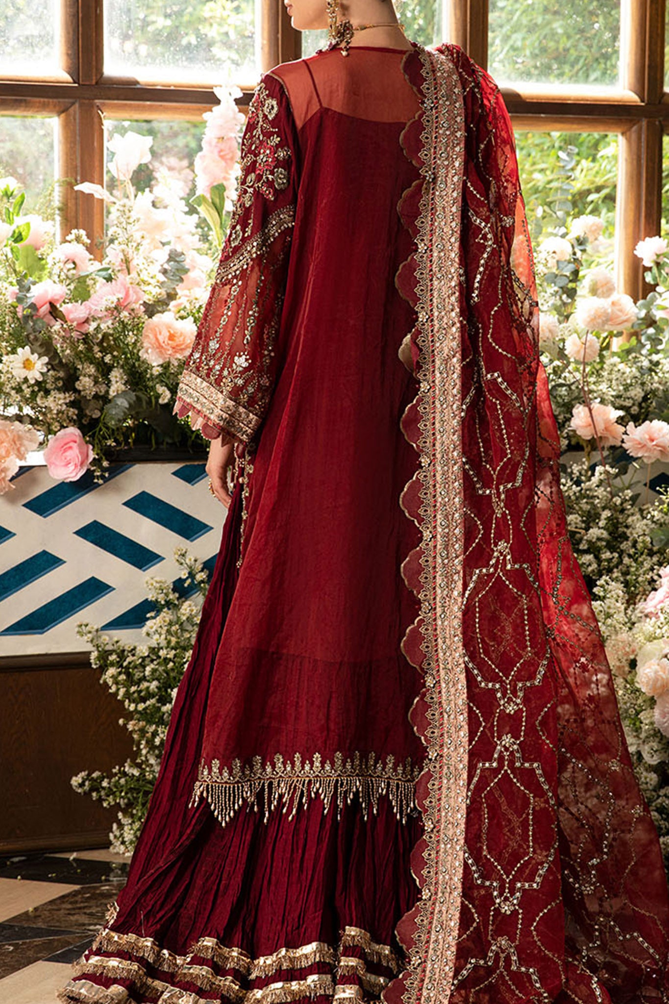 Mbroidered By Maria B Unstitched 3 Piece Luxury Formals Eid Edition Collection'2024-BD-2807