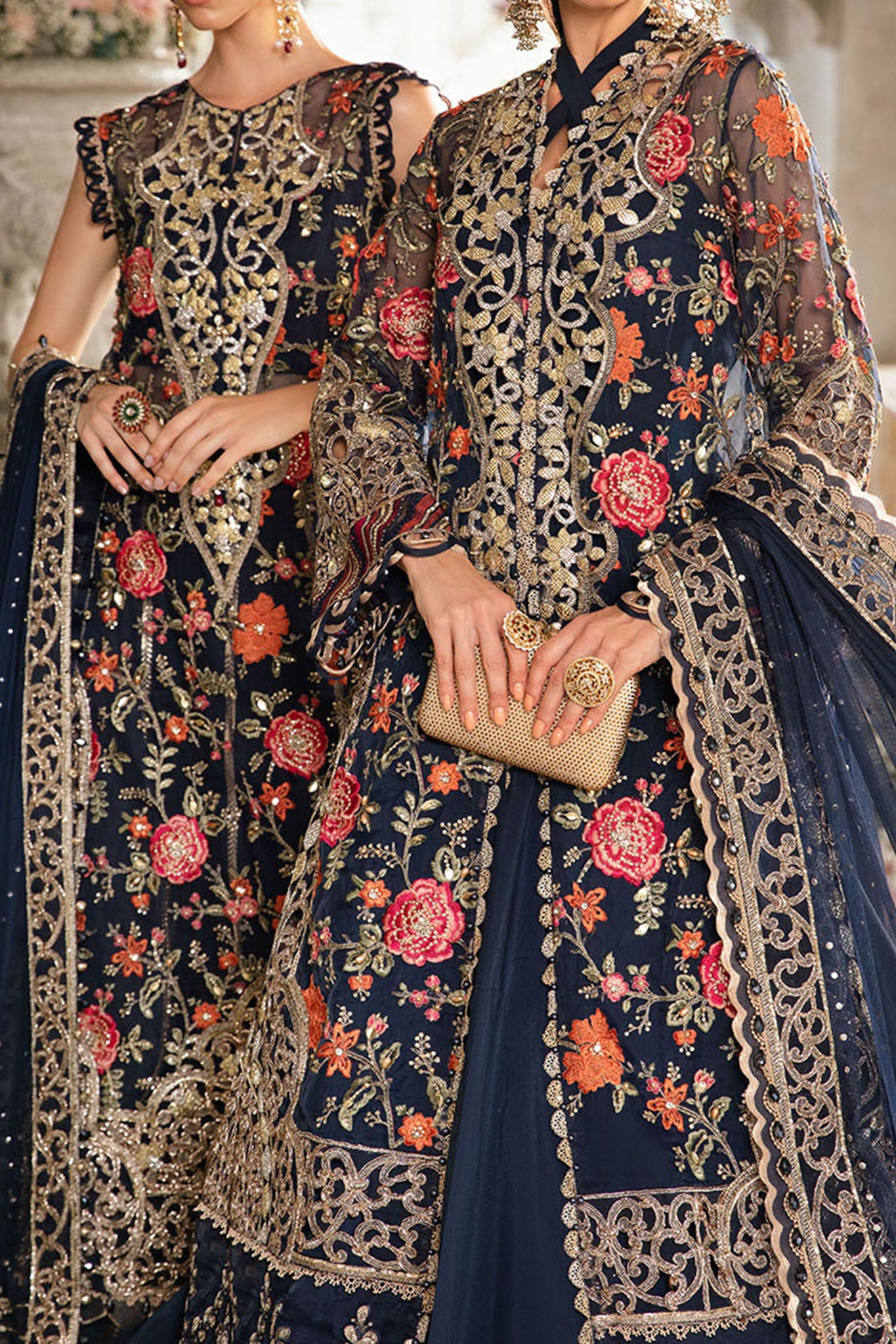 Mbroidered By Maria B Unstitched 3 Piece Luxury Formals Eid Edition Collection'2024-BD-2808