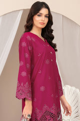 Nazifa By Tawakkal Stitched 3 Piece Emb Schiffli Lawn Suit-D-1041