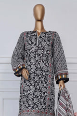 Sada Bahar Stitched 3 Piece Printed Lawn Vol-02 Suit-D-12-Black