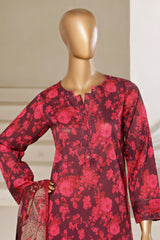 Sada Bahar Stitched 3 Piece Printed Lawn With Farshi Shalwar Suit-D-240-Falsa