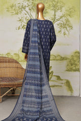 Sada Bahar Stitched 3 Piece Printed Lawn Vol-03 Collection'2024-D-705-N Blue