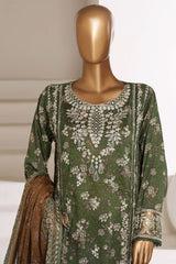 Signature By Sada Bahar Stitched 3 Piece Festive Vol-01 Suit-D-7730 GREEN