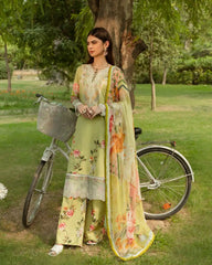 Gul Bahar By Inara Stitched 3 Piece Summer Suit-CAMELLIA DR-10