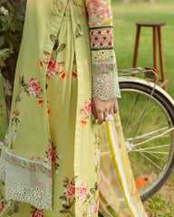 Gul Bahar By Inara Stitched 3 Piece Summer Suit-CAMELLIA DR-10