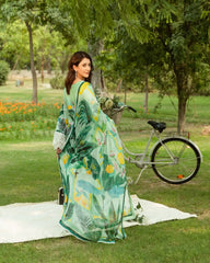 Gul Bahar By Inara Stitched 3 Piece Summer Suit-TROPICAL GARGEN DR-05