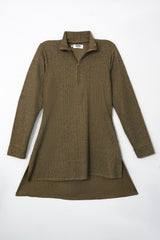 Little Bundles Stitched Kids Suit-Cocoa Co-ord Set