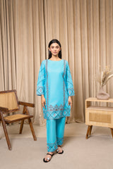 Zoya Zafar Stitched 2 Piece Cotton Suit-DASTOOR