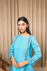 Zoya Zafar Stitched 2 Piece Cotton Suit-DASTOOR