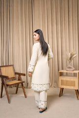 Zoya Zafar Stitched 2 Piece Cotton Suit-Aabroo