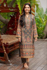 Tng By Md Stitched Baag Collection-Miraas | 2 Piece | Printed | Olive