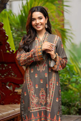Tng By Md Stitched Baag Collection-Miraas | 2 Piece | Printed | Olive