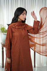 Dhaga Stitched 2 Piece Summer Suit-Amal