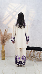 Premier Essence By Neesh Stitched Co Ords Summer Suit-Fondent - 2 Piece