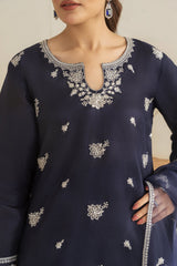 Zoya Zafar Stitched 3 Piece Silk Suit-Farshi Shalwar 03