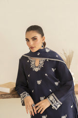 Zoya Zafar Stitched 3 Piece Silk Suit-Farshi Shalwar 03