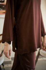 Zouj Stitched Co Ords Spring Solids Suit-Iris